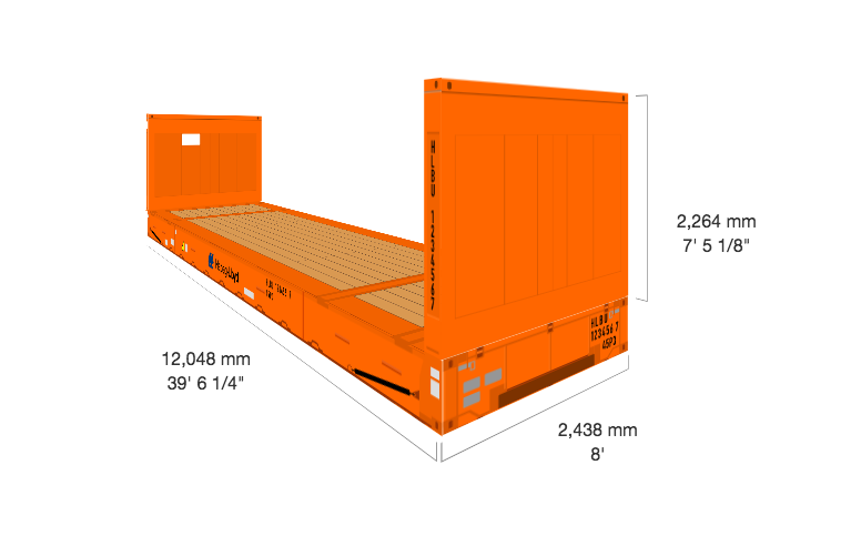 40ft Flat Rack Container Dimensions, 40ft Flat Rack Container, Flat Rack Containers, Buy 40ft Flat Rack Container online, 40ft Flat Rack Container for sale, 40 Feet Flat Rack Container, 40ft Flat Rack shipping Container, Flat Rack shipping Container,