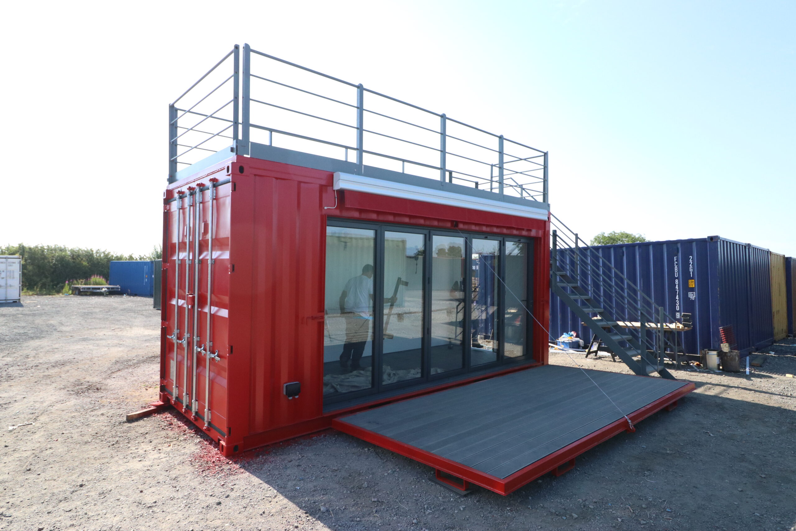 Turning a 30ft Shipping Container into an Office, Shipping Container