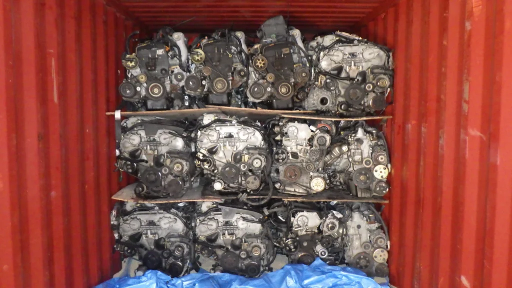 Container for shipping Toyota engine, storage containers for engines,