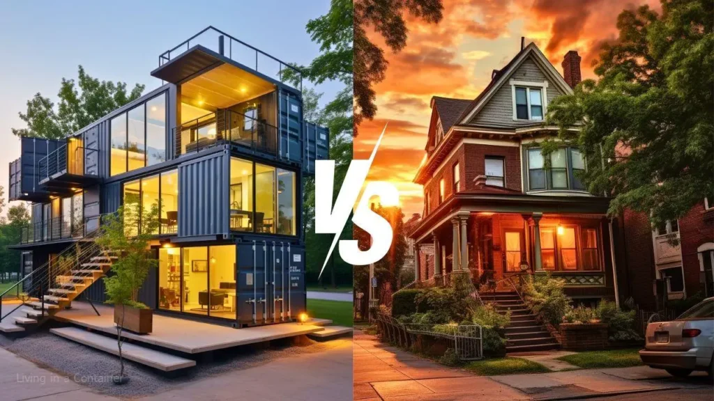 Container Homes, Traditional Homes, Container vs Traditional House