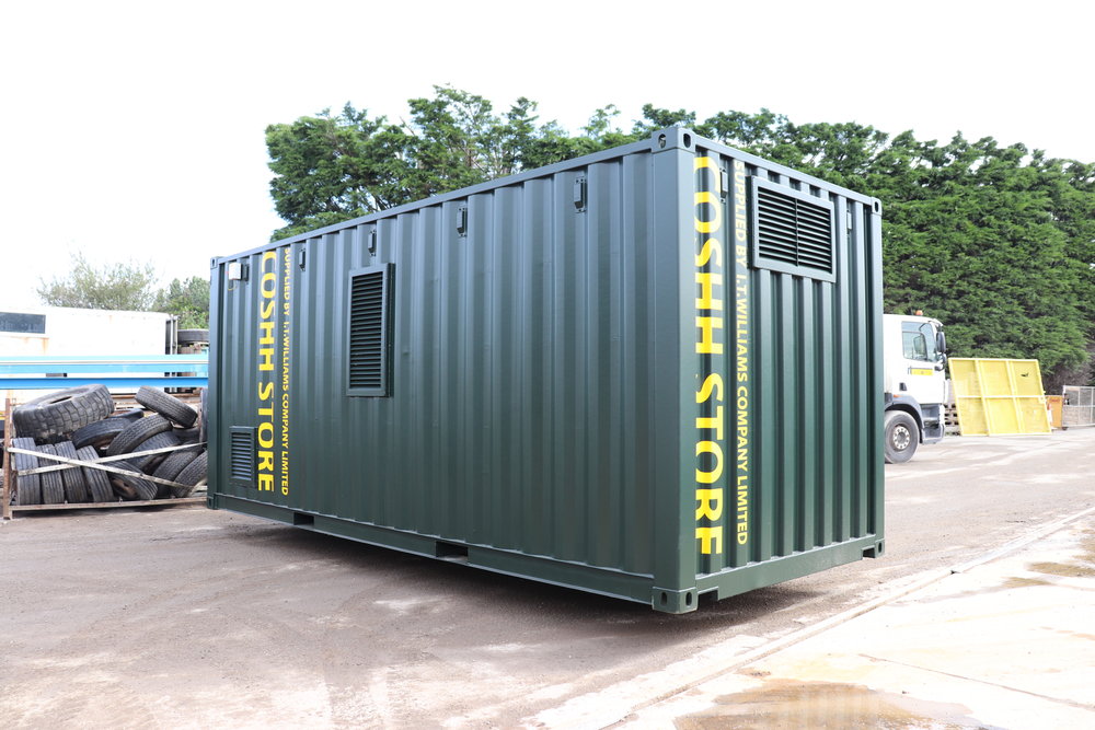 New 20ft COSHH Chemical Store Container, COSHH Chemical Store Container, Chemical Store Container,